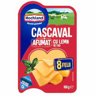 Hochland cascaval felii afumat 150g