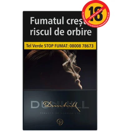 DUNHILL SIGNATURE NO. 8 BLACK 100S