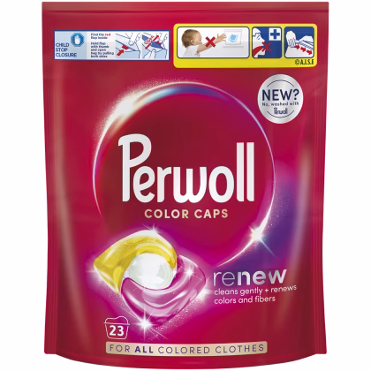 Detergent de rufe capsule Perwoll Renew Color 23 spalari