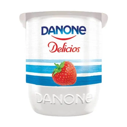 Iaurt cu capsuni Danone Delicios, 125 g