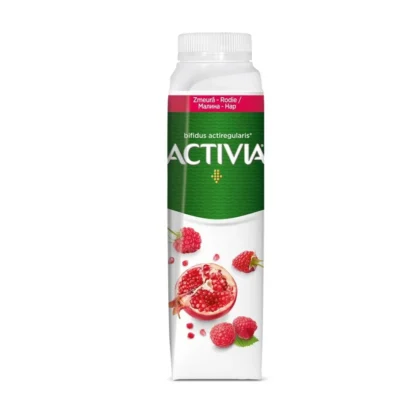 Iaurt de baut Activia, cu zmeura si rodie, 320 g