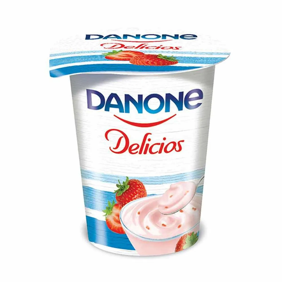 Iaurt cu capsuni Danone Delicios, 400 g