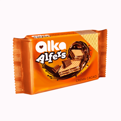 Napolitane Alfers cu crema de cacao 170g