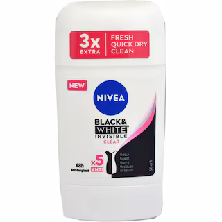 Nivea | Deodorant stick Black & White Invisible Clear 50ml