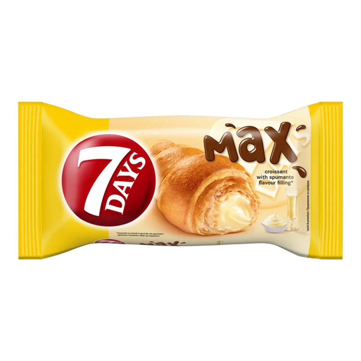 Croissant cu crema cu gust de vin spumant 7 Days 80 g