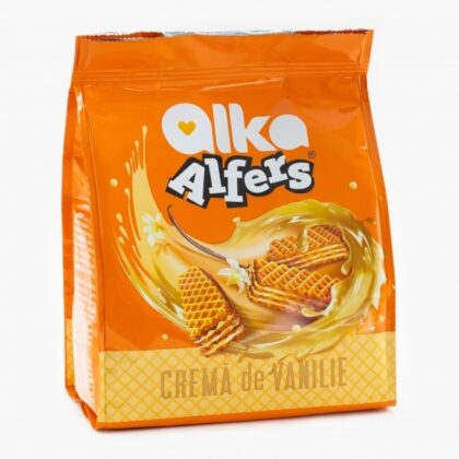 Napolitane cu cremă de vanilie Alfers 180g