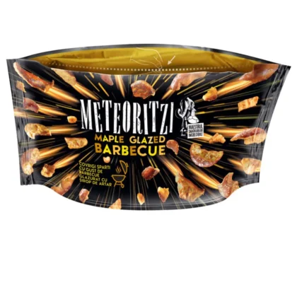 Snacks cu gust de barbecue si glazura cu sirop de artat Meteoritzi 75 g