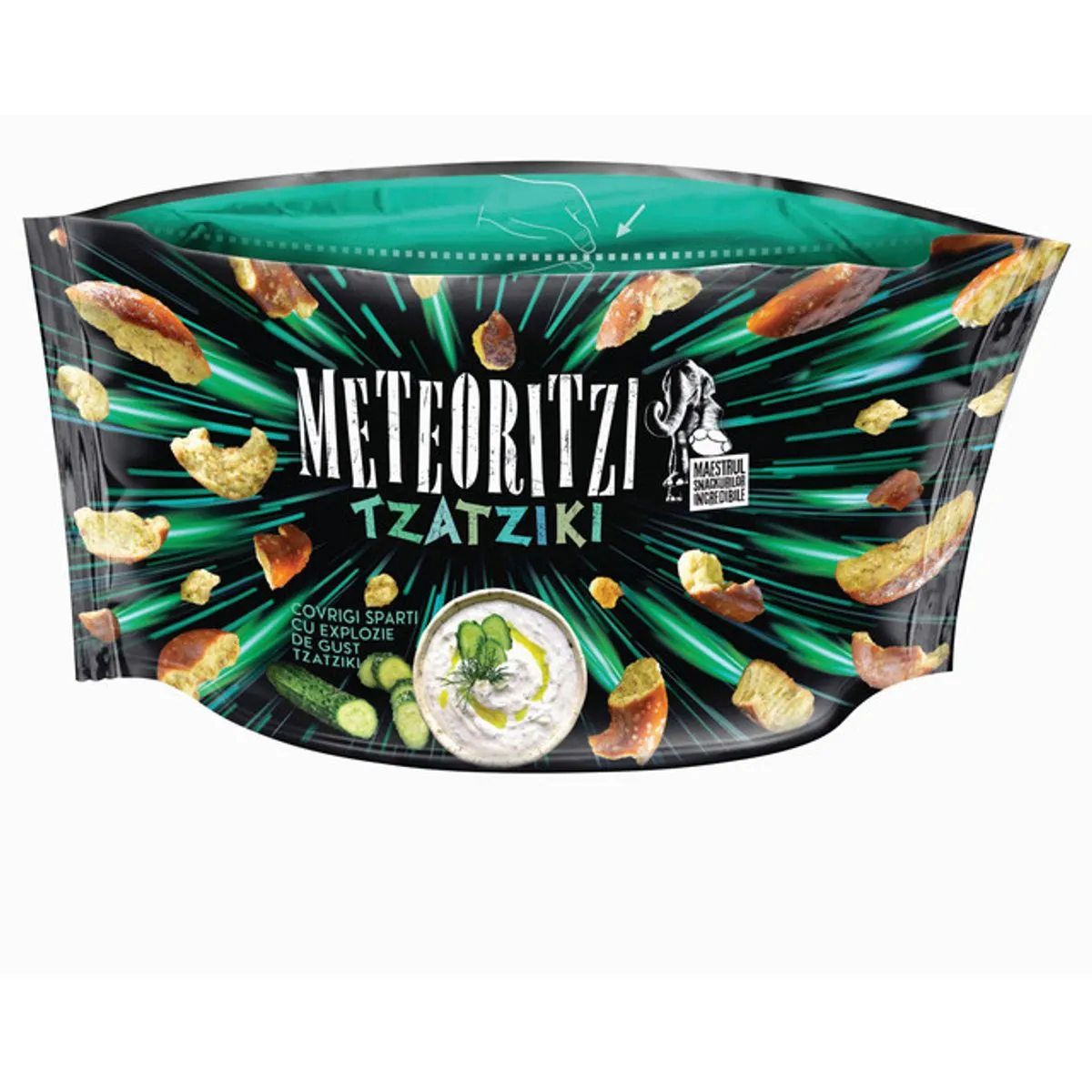 Snacks cu gust de tzatziki Meteoritzi 75 g