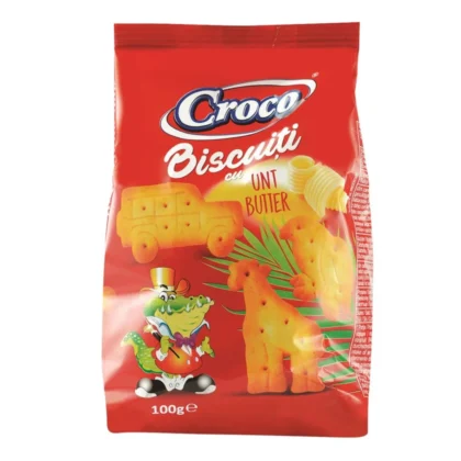Biscuiti cu unt Croco Zoo, 100 g