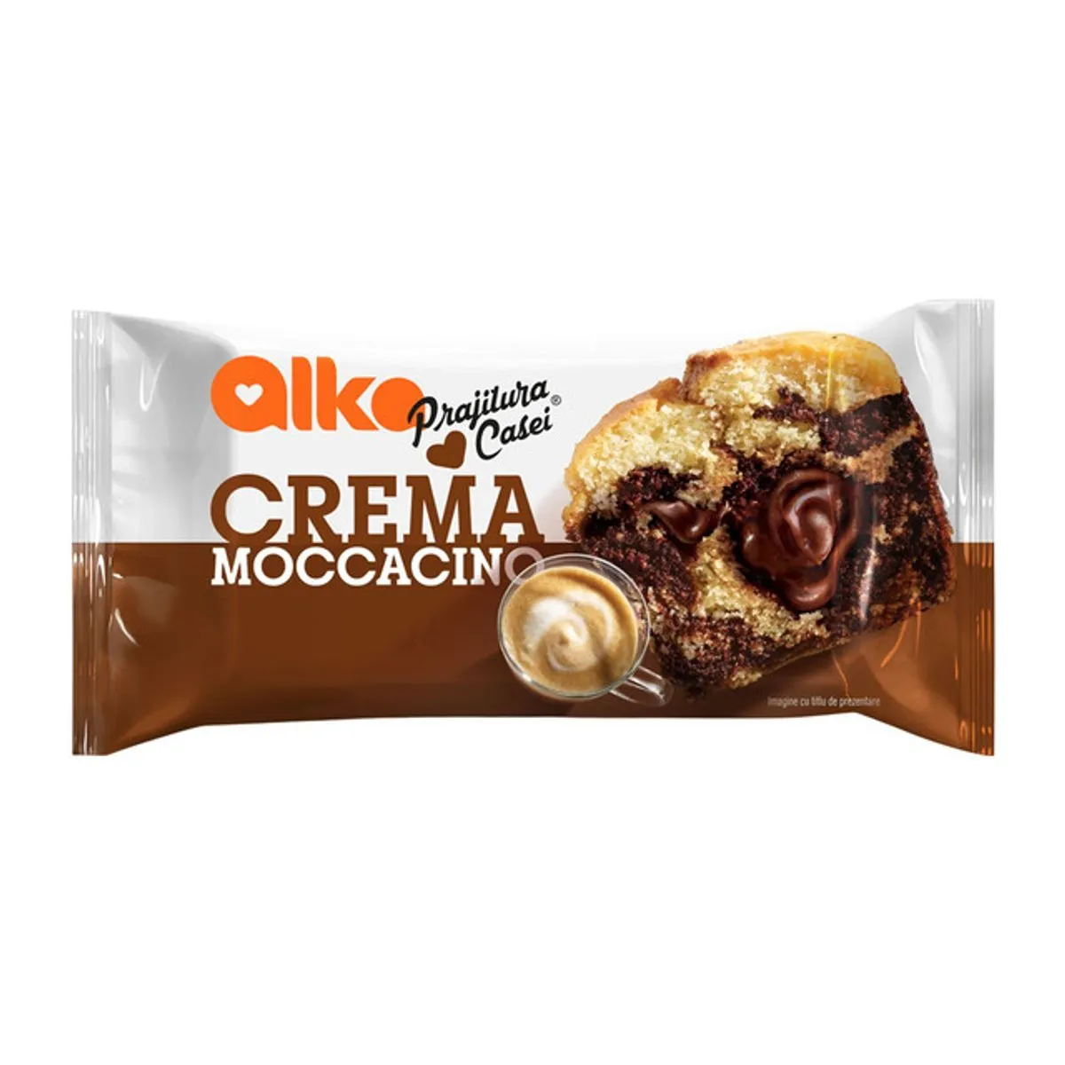 Prajitura casei cu crema moccacino Alka 55 g