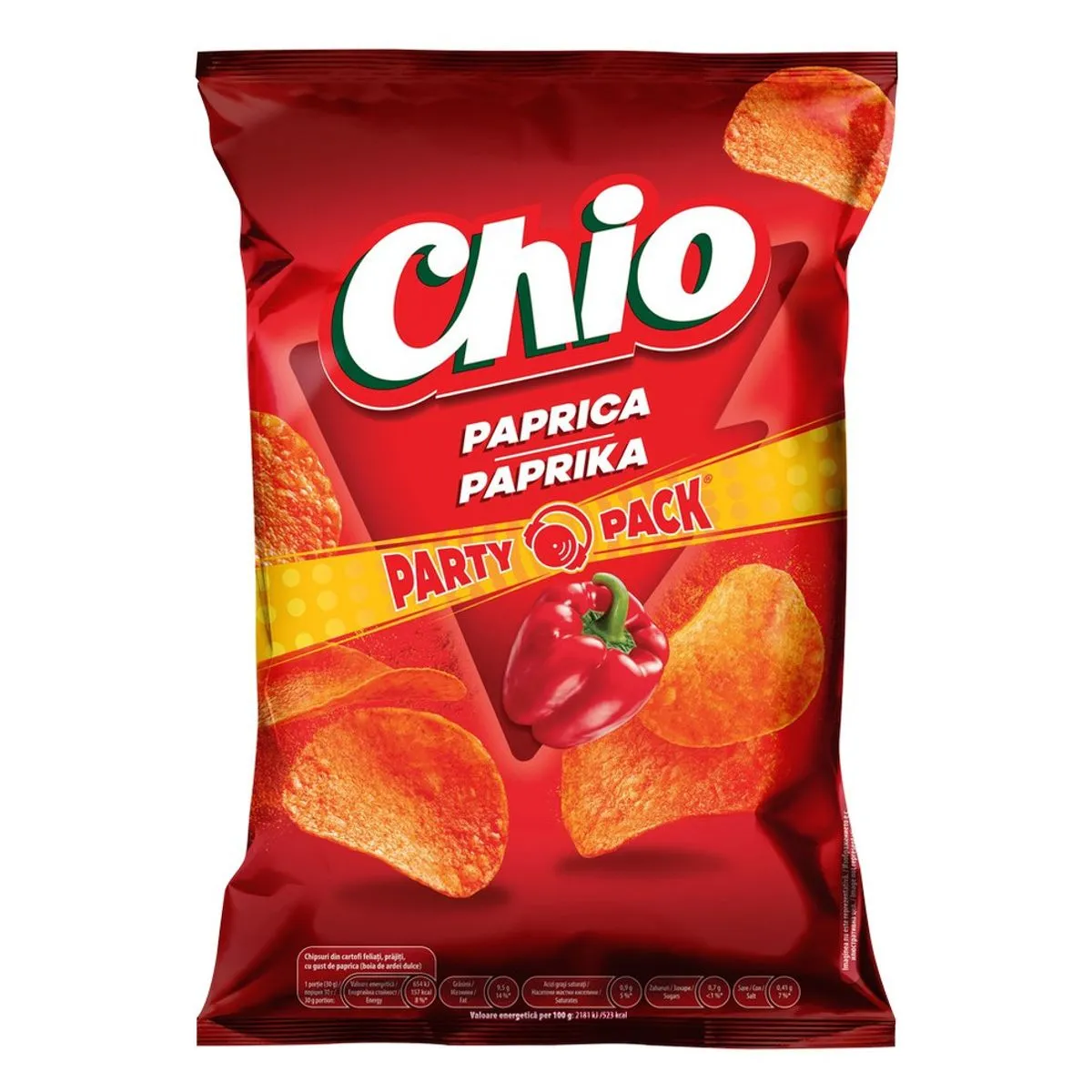 Chipsuri cu paprica Chio 170 g