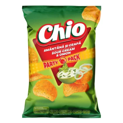 Chipsuri cu smantana si ceapa Chio 170 g