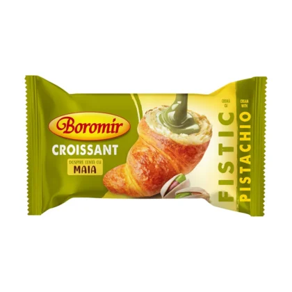Croissant cu umplutura de crema cu fistic Boromir 60 g