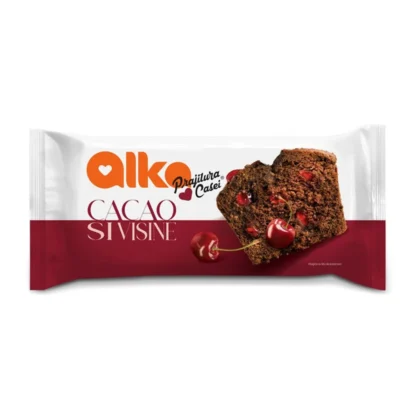 Prajitura Casei Alka cu gem de visine si cacao 350g