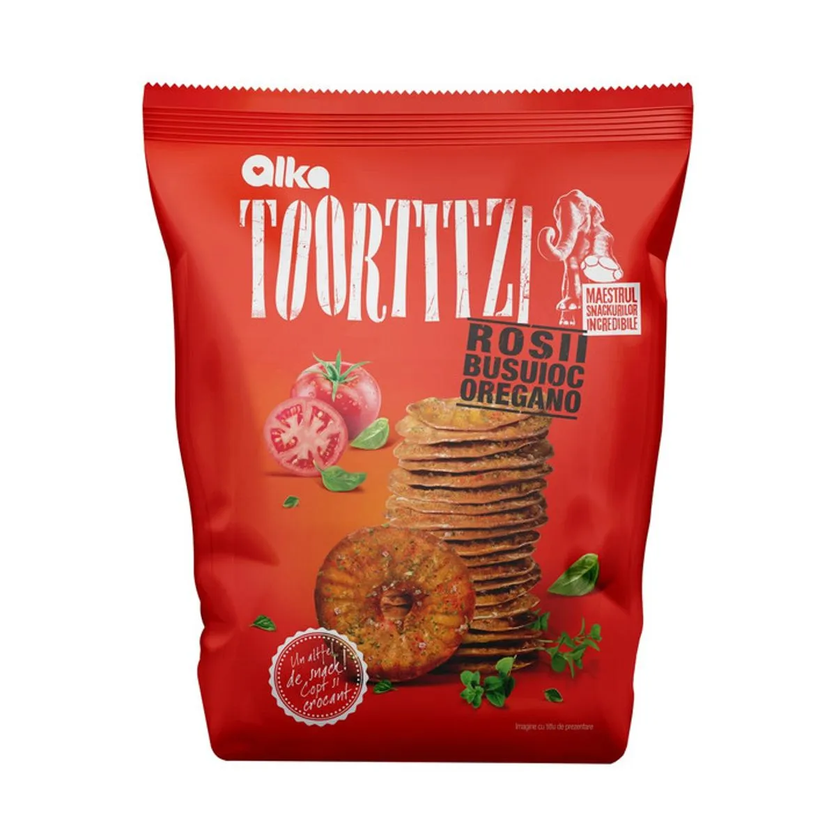 Toortitzi Alka cu rosii, busuioc si oregano 180 g