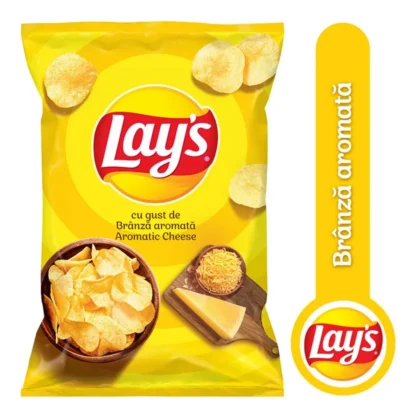 Chipsuri Lay's cu gust de branza aromata 125 g
