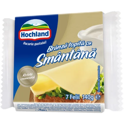 Hochland branza topita cu smantana felii 140g