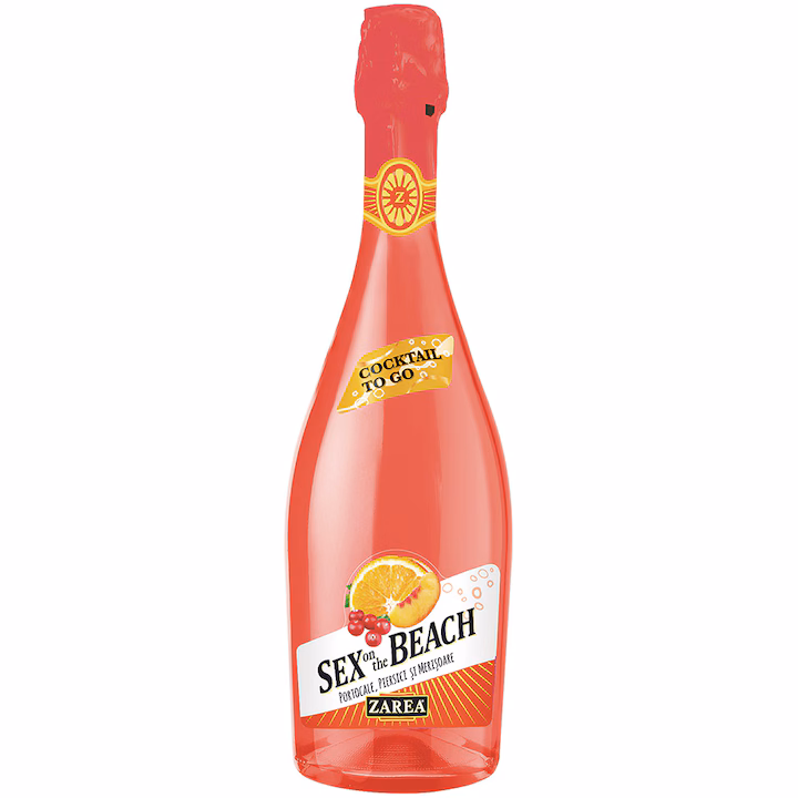 Zarea Cocktail, Sex on the beach, cu suc de portocale, piersici si merisoare, 0.75l